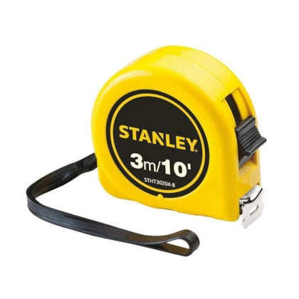 TRENA DE 3 METROS ESPESSURA FITA 13MM COM FREIO MANUAL - STANLEY
