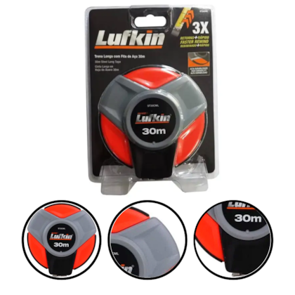 TRENA LONGA AÇO 30M - ST30CML LUFKIN TRENA LONGA AÇO 30M - ST30CML LUFKIN