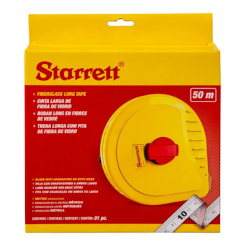 TRENA LONGA ARCO FECHADO COM FITA FIBRA DE VIDRO 50M  -  STARRETT