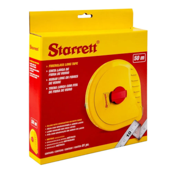 TRENA LONGA ARCO FECHADO COM FITA FIBRA DE VIDRO 50M  -  STARRETT