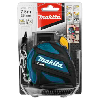 TRENA MANUAL 7,5M X 25MM COM ALÇA DE TRANSPORTE E SUPORTE - B-57174 MAKITA TRENA MANUAL 7,5M X 25MM COM ALÇA DE TRANSPORTE E SUPORTE - B-57174 MAKITA