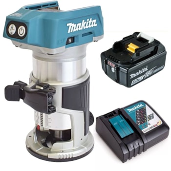 TUPIA  6 E 8 MM 18 V + CARREGADOR E BATERIA 3 AH-  MAKITA DRT50 Voltagem:BIVOLT