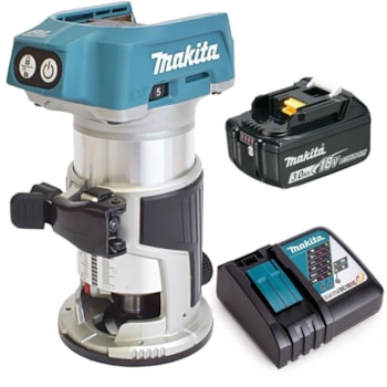 TUPIA  6 E 8 MM 18 V + CARREGADOR E BATERIA 3 AH-  MAKITA DRT50 Voltagem:BIVOLT