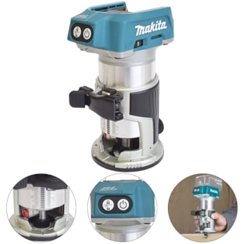 TUPIA  6 E 8 MM 18 V + CARREGADOR E BATERIA 3 AH-  MAKITA DRT50 Voltagem:BIVOLT