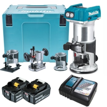 TUPIA 6 E 8 MM 18V MOTOR BL COM 3 BASES DRT50RMJX2 - MAKITA Voltagem:BIVOLT