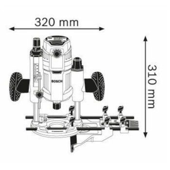 TUPIA DE MERGULHO COM BASE DE IMERSÃO - 1600W Gof 1600 Ce - BOSCH