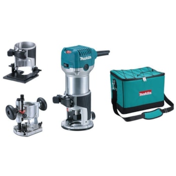 TUPIA MANUAL COM 3 BASES 6MM 710W RT0700CX2 - MAKITA