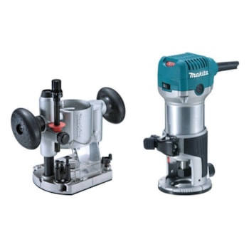 TUPIA MANUAL COM KIT 6MM 710W - RT0700CX3 MAKITA Voltagem:220V TUPIA MANUAL COM KIT 6MM 710W - RT0700CX3 MAKITA Voltagem:220V