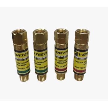 VáLVULA CORTA CHAMA SECA OXíGENIO P/ REGULADOR VSR-O - VORTECH