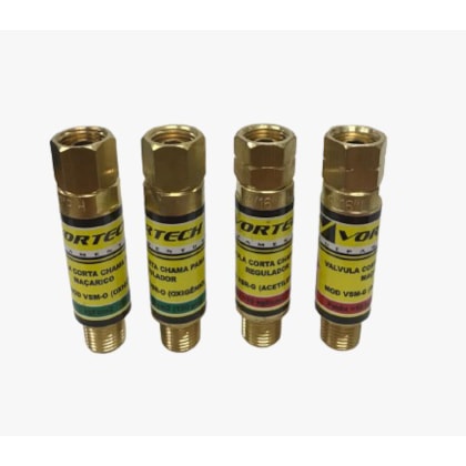 VáLVULA CORTA CHAMA SECA OXíGENIO P/ REGULADOR VSR-O - VORTECH