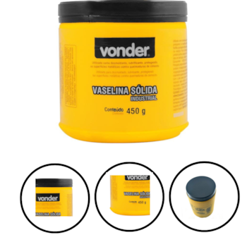 VASELINA SOLIDA INDUSTRIAL 450G - 5160450000 VONDER VASELINA SOLIDA INDUSTRIAL 450G - 5160450000 VONDER