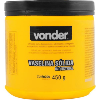 VASELINA SOLIDA INDUSTRIAL 450G - 5160450000 VONDER VASELINA SOLIDA INDUSTRIAL 450G - 5160450000 VONDER